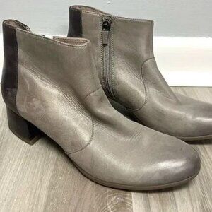 Today Only! Dansko Leather Ankle Zip Block Heel Boots